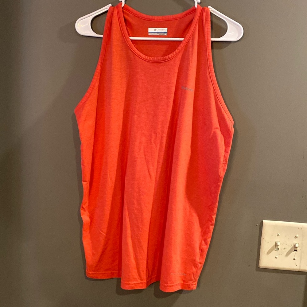 Peach Colored Columbia Cross Back Tank